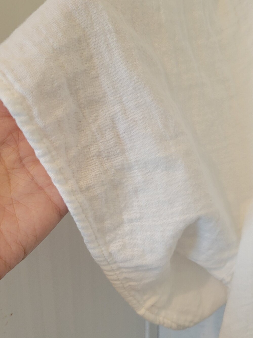 Old Navy White Cotton Gauze Cover Up Dress Tunic Size Large Pockets - Picture 5 of 9